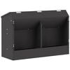 vidaXL Mangiatore per conigli Nero 64,5 x 25,5 x 45,5 cm 6 kg