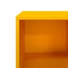 vidaXL Tavolino Giallo 101,5x50x43,5 cm Acciaio Laminato a Freddo
