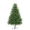 vidaXL Albero di Natale con 300 LED con supporto Verde 210 cm PE