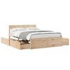 vidaXL Letto senza Materasso 140x190 cm in Legno Massello di Pino