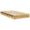 vidaXL Struttura Letto Senza Materasso 100x200 cm in Legno di Rovere
