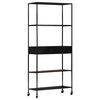 vidaXL Libreria 80x35x180 cm in Legno di Mango Grezzo e Ferro