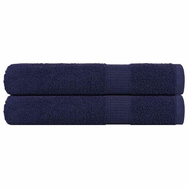 vidaXL Asciugamani FROGN 2 pz Blu Navy 100x200 cm 360 g/m&sup2;