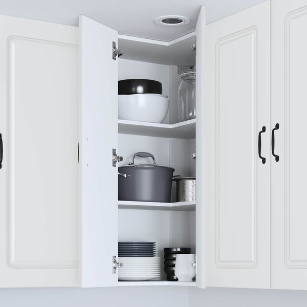 vidaXL Pensile cucina Bianco 57 x 57 x 100 cm Legno multistrato