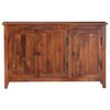 vidaXL Credenza Marrone 105x35x65 cm Legno Massello di Acacia