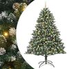 vidaXL Albero di Natale artificiale con 300 LED Verde 240 cm