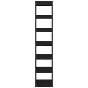 vidaXL Armadio per Libri Rovere Nero 40 x 30 x 198 cm