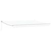 vidaXL Tenda retrattile manuale Bianco 4 x 2 m