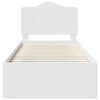 vidaXL Struttura del letto Bianco 100 x 200 cm Pino massello