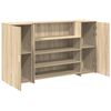 vidaXL Banco Reception Rovere Sonoma 180x50x103,5 cm Legno Multistrato