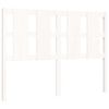 vidaXL Giroletto con Testiera Bianco 140x200 cm in Legno Massello