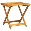 vidaXL Tavolo da Giardino Pieghevole 50x50x50 cm Legno Massello Acacia