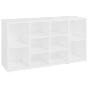 vidaXL Scarpiera con Panchina Bianco 103x30x55 cm in Multistrato