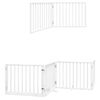 vidaXL Cancello Cani Porta Pieghevole Bianco 12 Pannelli 960 cm Pioppo