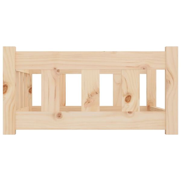 vidaXL Letto per cani 75,5x55,5x28 cm in legno massello di pino