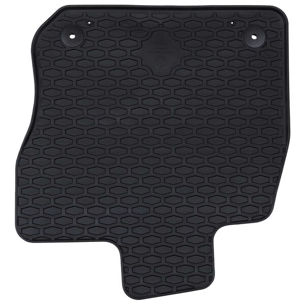 vidaXL Tappetino per Auto 4 pcs Nero Gomma