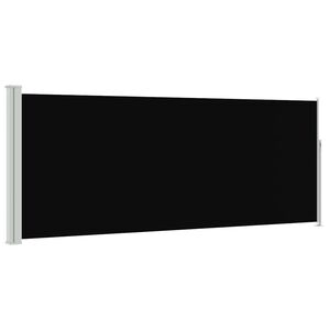 vidaXL Tenda da Sole Laterale Retrattile 120 x 300 cm Nera