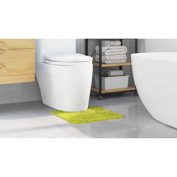 vidaXL Tappeto Antiscivolo per Bagno con Taglio per Toilette Verde