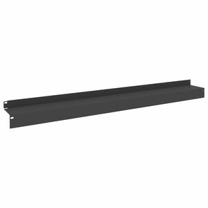vidaXL Bordura per Prato 10 pz 100 x 10 x 8 cm Acciaio Nero