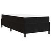 vidaXL Struttura del letto con materasso Nero 90 x 200 cm Tessuto