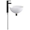 vidaXL Lavabo da bagno Nero Opaco 35,5 x 35,5 x 14,5 cm Metallo
