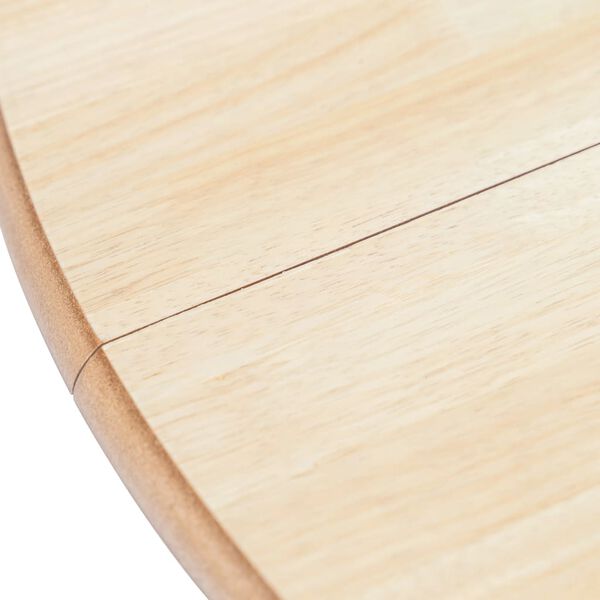 vidaXL Tavolo da Pranzo Bianco e Marrone 106cm Legno Massello di Hevea