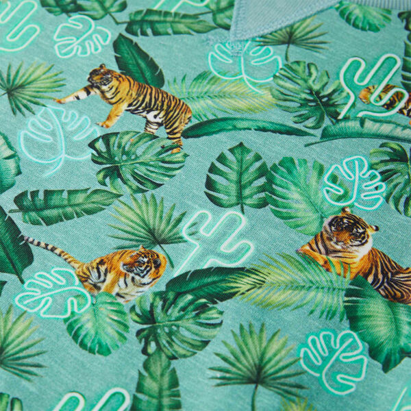 Felpa da Bambino Verde Chiaro M&eacute;lange 104