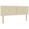 vidaXL Testiera Crema 144 cm Tessuto