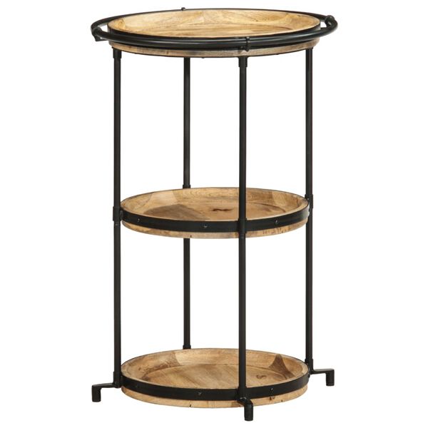 vidaXL Tavolino da Salotto Ø55x83 cm in Legno Massello di Mango