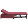 vidaXL Divano Letto Estraibile Rosso Vino 194 x 50 x 82 cm Tessuto