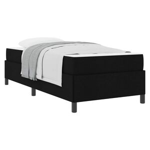 vidaXL Letto a molle Nero 80 x 200 cm Tessuto