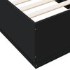vidaXL Giroletto con Luci LED Nero 90x190 cm in Legno Multistrato