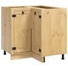 vidaXL Armadietto SKI Marrone Miele 80 x 80 x 81 cm Pino massello