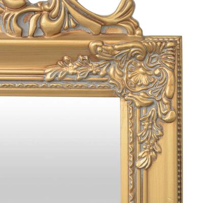 vidaXL Specchio Autoportante Stile Barocco 160x40 cm Oro