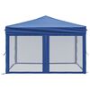 vidaXL Tenda per Feste Pieghevole con Pareti Laterali Blu 3x3 m