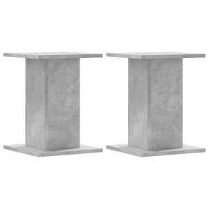 vidaXL Supporti Altoparlanti 2 pz Grigio 30x30x40 cm Legno Multistrato