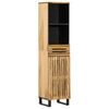 vidaXL Credenza 38x34x160 cm in Legno Massello di Mango Grezzo
