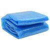 vidaXL Pellicola Galleggiante Solare PE Rotonda 381 cm per Piscina Blu