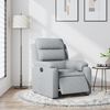 vidaXL Poltrona Elettrica Reclinabile Grigio Chiaro in Tessuto