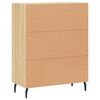 vidaXL Credenza Rovere Sonoma 69,5x34x90 cm in Legno Multistrato