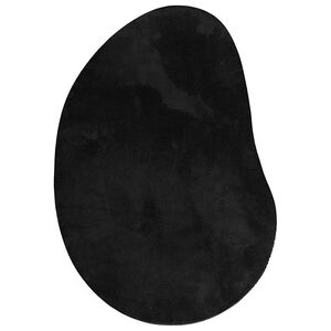 vidaXL Tappeto Nero 100 x 200 cm Poliestere