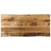 vidaXL Piano Tavolo Bordi Vivi 90x40x3,8cm Legno Massello Mango Grezzo