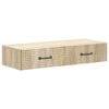 vidaXL Tavolino da Parete Laterale Rovere Sonoma 87,5 x 34,5 x 17 cm