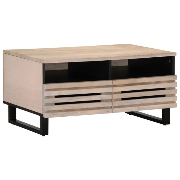 vidaXL Tavolino da Salotto 80x55x40 cm Legno Massello di Mango