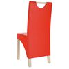 vidaXL Sedie da Pranzo 2 pz Rosse in Similpelle