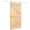vidaXL Porta scorrevole Naturale e Bianco 100 x 210 cm
