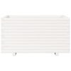 vidaXL Fioriera da Giardino Bianca 90x60x49,5cm Legno Massello di Pino