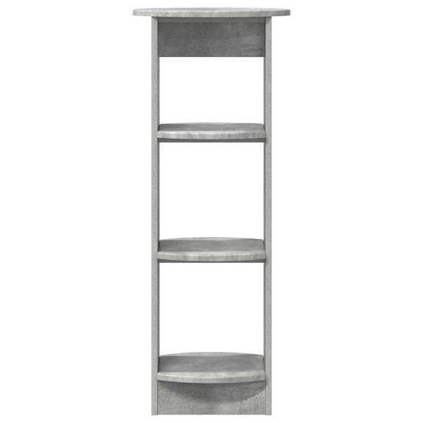 vidaXL Mobile laterale Grigio Cemento 40 x 40 x 100 cm