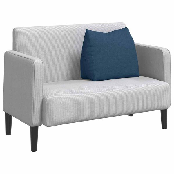 vidaXL Cuscino per Schiena Blu 60 x 20 x 50 cm Tessuto