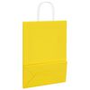 vidaXL Sacchetti di Carta 250 pz con Manici Gialli 26x12x35 cm